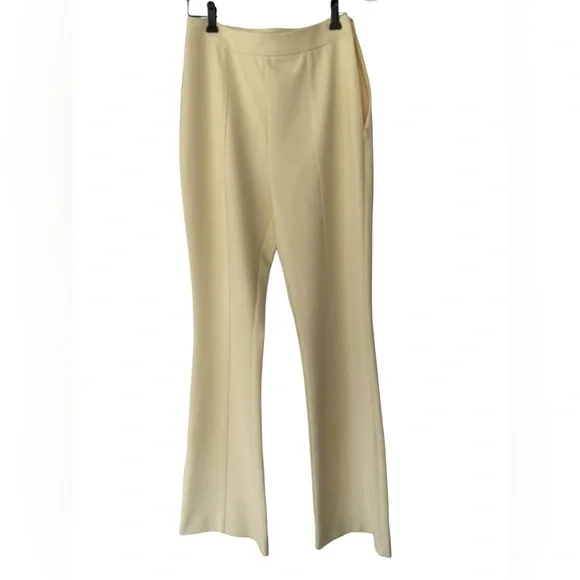 Marciano Soft Yellow Flared Pants - Size L - Picture 9 of 10